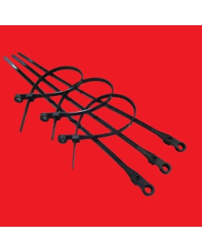 Хомут кабельный 3,5x110 мм с монтажным отверстием, черный (100 шт/уп) Экопласт 45109BL в Сергиевом Посаде Стяжки-хомуты Pintop.ru