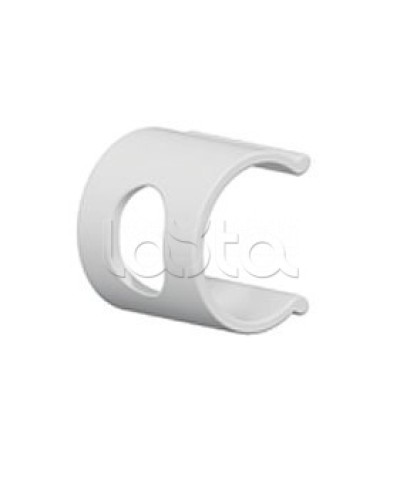 Клипса для крепления наклеек с калиброванными отверстиями D25 (50шт.), цвет белый Экопласт (49626-50W) в Сергиевом Посаде Держатели, клипсы, скобы Pintop.ru