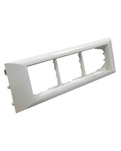 Суппорт для 3 розеток 45х45 или 6 модулей 22.5х45 для кабель-канала серии ARC-LAN Экопласт 573916 в Сергиевом Посаде Аксессуары для кабель-канала Pintop.ru