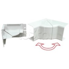 Угол внутренний изменяемый 100х55 с задней стенкой и разделителем для кабель-канала серии ARC-LAN Экопласт 576111