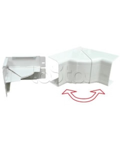 Угол внутренний изменяемый 100х55 с задней стенкой и разделителем для кабель-канала серии ARC-LAN Экопласт 576111 в Сергиевом Посаде Аксессуары для кабель-канала Pintop.ru