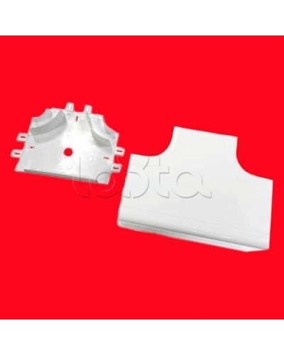 Угол Т-образный 100х55 с задней стенкой и разделителями для кабель-канала серии ARC-LAN Экопласт 576411 в Сергиевом Посаде Аксессуары для кабель-канала Pintop.ru