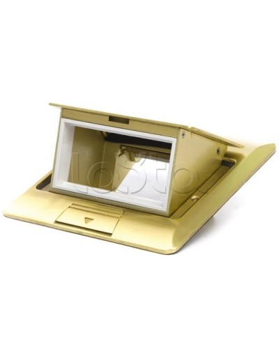 Люк в пол на 1.5 модуля (45х45мм), латунь Экопласт 70016 в Сергиевом Посаде Системы лючков и колонн Pintop.ru