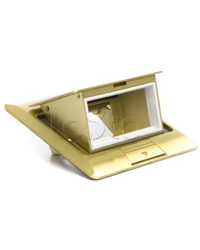 Люк в пол на 2 модуля (45х45мм), латунь Экопласт 70020 в Сергиевом Посаде Системы лючков и колонн Pintop.ru