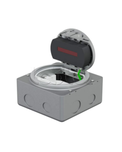LUK/1,5BR66 Люк в пол на 1,5 поста (45х45мм), с суппортом и коробкой, латунь IP66 (70030) в Сергиевом Посаде Системы лючков и колонн Pintop.ru