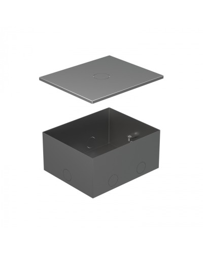 BOX/4 Металлическая коробка с крышкой для заливки в пол 159,6х133,6х75мм для люков 70040 Экопласт (70141) в Сергиевом Посаде Системы лючков и колонн Pintop.ru