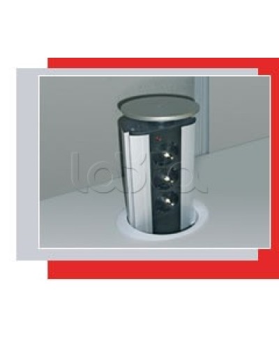 Блок розеточный настольный, 3 розетки (45х45мм) Экопласт 70303 в Сергиевом Посаде Блоки розеток Pintop.ru