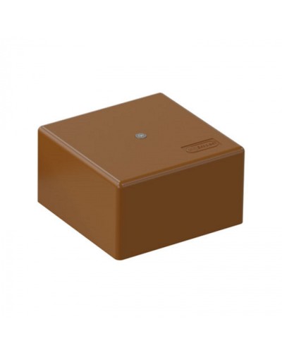 SD3 Коробка распределительная для о/п, для монтажного пистолета 75x75x40мм, (корич.) Экопласт (72932B) в Сергиевом Посаде Распределительные коробки Pintop.ru