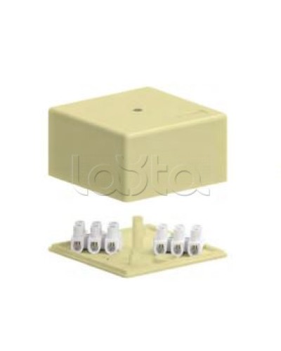 SD4 Коробка распределительная для о/п, 140x75x40мм без галогена (белый) Экопласт (72933HF) в Сергиевом Посаде Распределительные коробки Pintop.ru