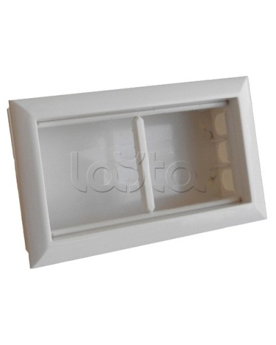 Коробка для открытой проводки на 2 поста 45х45 мм Экопласт 72944 в Сергиевом Посаде Распределительные коробки Pintop.ru