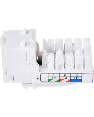 Механизм розетки телефонной (6 контактов) RJ-12 LK45 (Экопласт) (855600) в Сергиевом Посаде Розетки компьютерные и телефонные Pintop.ru