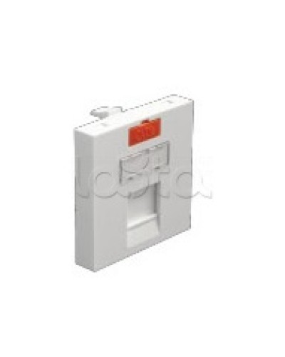 Лицевая панель информационной розетки, 1 вход, белый, 45 х 45 мм 2 модуля Экопласт (87013) в Сергиевом Посаде Аксессуары для кабель-канала Pintop.ru