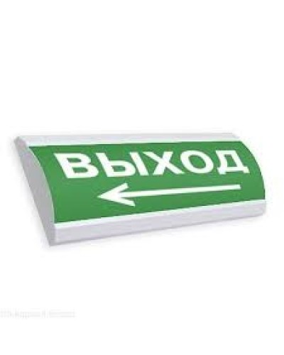Оповещатель табло световое плоское Электротехника и Автоматика КРИСТАЛЛ-12 НИ ВЫХОД + стрелка влево в Сергиевом Посаде Оповещатели Pintop.ru