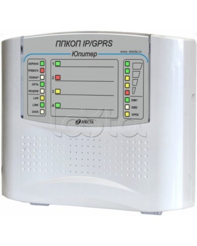 Элеста Юпитер-1431 (ППКОП Юпитер-4 IP/GPRS, пластик. корпус) в Сергиевом Посаде Приемно-контрольные приборы Pintop.ru