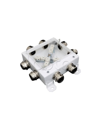 Коробка монтажная огнестойкая Гефест КМ-О (12к*10,0)-IP66 1212, 8 вводов 123х123х60 в Сергиевом Посаде Распределительные коробки Pintop.ru