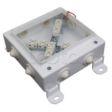 Коробка монтажная огнестойкая Гефест КМ-О (16к*10,0)-IP66 1515, 8 вводов 150х150х60