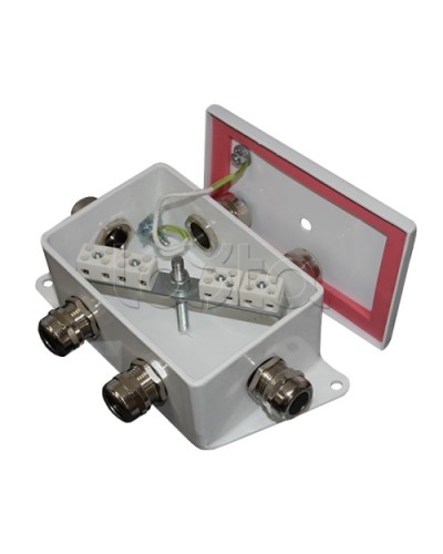 Коробка монтажная огнестойкая Гефест КМ-О (8к)-IP66-d, три ввода 120х80х68 в Сергиевом Посаде Распределительные коробки Pintop.ru