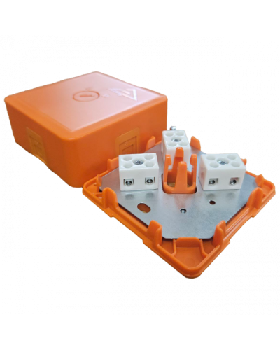 Коробка монтажная огнестойкая КМ-О (2к*6,0)-IP41-s-оранж Гефест в Сергиевом Посаде Распределительные коробки Pintop.ru