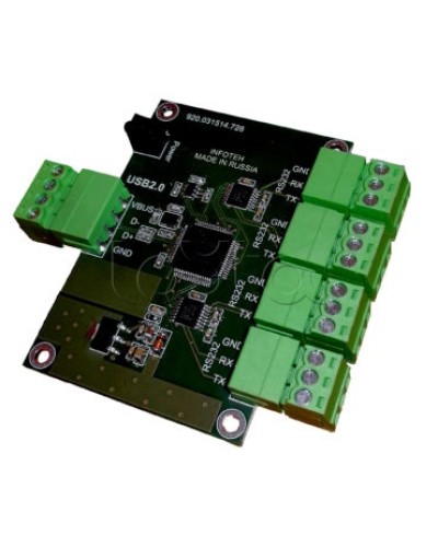 Конвертер USB/RS-232 ИНФОТЕХ AVT-USB/4RS232 в Сергиевом Посаде Дополнительное оборудование для ОПС Pintop.ru