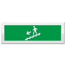 Табло (ИП Раченков А.В.) М-2-12 Человек по лестнице вниз двухстороннее