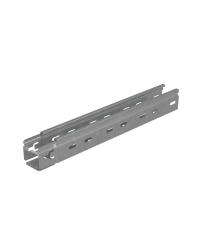 Лоток перфорированный 50х50х1,5 L6000 мм Быстрый монтаж ПЛЮС КМ-профиль (LPplus50-50-1.5-6000) в Сергиевом Посаде Кабельные лотки Pintop.ru