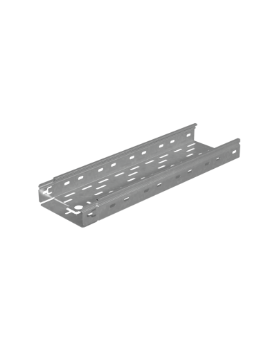 Лоток перфорированный 50х150х1,2 L6000 мм Быстрый монтаж ПЛЮС HD КМ-профиль (LPplus50-150-1.2-6000 HD) в Сергиевом Посаде Кабельные лотки Pintop.ru