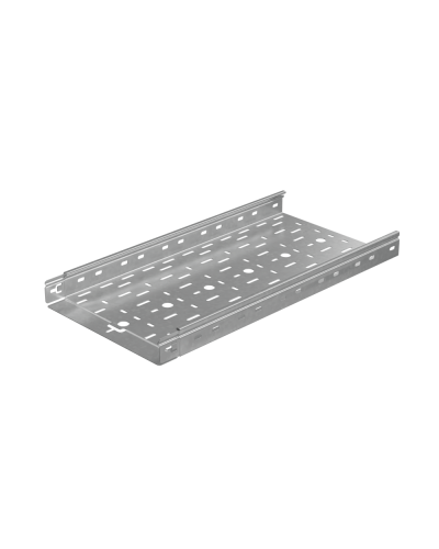 Лоток перфорированный 50х300х1,0 L2000 мм Быстрый монтаж ПЛЮС HD КМ-Профиль (LPplus50-300-1.0-2000 HD) в Сергиевом Посаде Кабельные лотки Pintop.ru