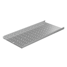 Лоток перфорированный 50х600х1,0 L5000 мм "Быстрый монтаж ПЛЮС" HD85 КМ-профиль (LPplus50-600-1.0-5000 HD85)