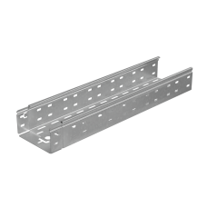 Лоток перфорированный 80х150х1,2 L4000 мм "Быстрый монтаж ПЛЮС" КМ-профиль (LPplus80-150-1.2-4000)