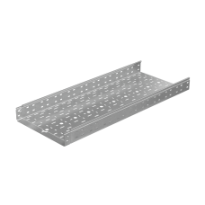 Лоток перфорированный 80х400х1,0 L2500 мм "Быстрый монтаж ПЛЮС" INOX304 КМ-Профиль (LPplus80-400-1.0-2500 INOX304)