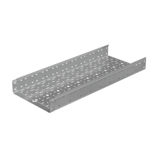 Лоток перфорированный 100х400х1,2 L2000 мм "Быстрый монтаж ПЛЮС" КМ-Профиль (LPplus100-400-1.2-2000)