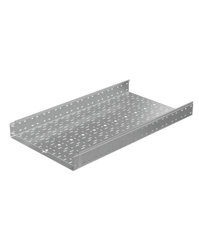 Лоток перфорированный 100х600х1,2 L2500 мм Быстрый монтаж ПЛЮС INOX304 КМ-Профиль (LPplus100-600-1.2-2500 INOX304) в Сергиевом Посаде Кабельные лотки Pintop.ru