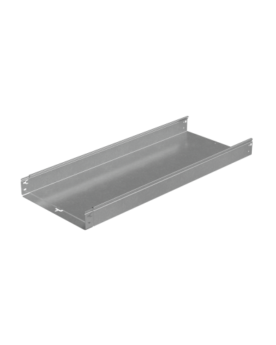 Лоток неперфорированный 80х400х1,0 L6000 мм Быстрый монтаж ПЛЮС КМ-профиль (LNplus80-400-1.0-6000) в Сергиевом Посаде Кабельные лотки Pintop.ru