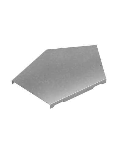 Крышка горизонтального угла 45 гр. 100 мм ПЛЮС HD85 КМ-профиль (KGLplus45-100 HD85) в Сергиевом Посаде Аксессуары для лотков Pintop.ru