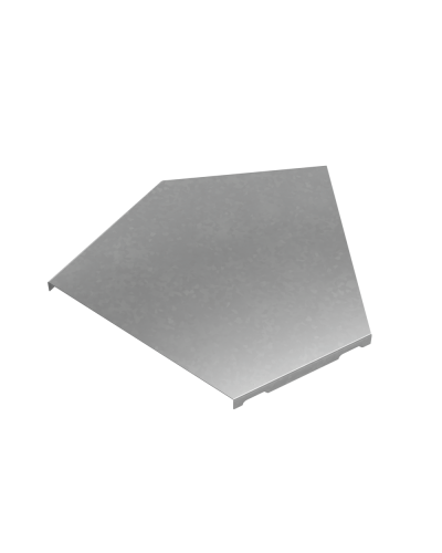 Крышка горизонтального угла 45 гр. 200 мм ПЛЮС INOX304 КМ-Профиль (KGLplus45-200 INOX304) в Сергиевом Посаде Аксессуары для лотков Pintop.ru