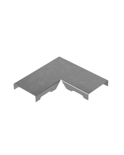 Крышка угла горизонтального 90 гр. прямого 50 мм ПЛЮС КМ-профиль (KPGLplus90-50) в Сергиевом Посаде Аксессуары для лотков Pintop.ru