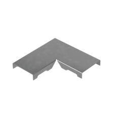 Крышка угла горизонтального 90 гр. прямого 50 мм "ПЛЮС" HD КМ-профиль (KPGLplus90-50 HD)