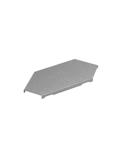 Крышка горизонтального угла 90 гр. 50 мм ПЛЮС КМ-профиль (KGLplus90-50) в Сергиевом Посаде Аксессуары для лотков Pintop.ru