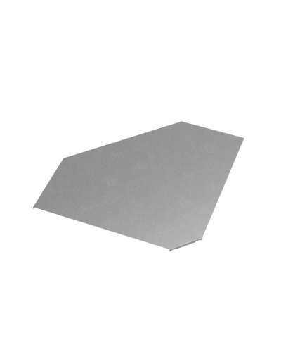 Крышка горизонтального угла 90 гр. 600 мм ПЛЮС КМ-Профиль (KGLplus90-600) в Сергиевом Посаде Аксессуары для лотков Pintop.ru