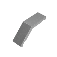 Крышка внешнего вертикального угла 45 гр. 50 мм "ПЛЮС" INOX304 КМ-Профиль (KVLplus45-50 INOX304)