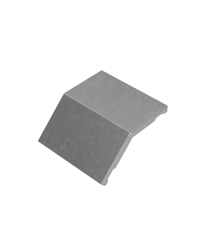 Крышка внешнего вертикального угла 45 гр. 150 мм ПЛЮС HD КМ-Профиль (KVLplus45-150 HD) в Сергиевом Посаде Аксессуары для лотков Pintop.ru