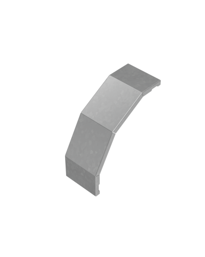 Крышка внешнего вертикального угла 90 гр. 100 мм ПЛЮС HD КМ-Профиль (KVLplus90-100 HD) в Сергиевом Посаде Аксессуары для лотков Pintop.ru