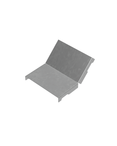 Крышка внутреннего вертикального угла 45 гр. 100 мм ПЛЮС INOX304 КМ-Профиль (KNLplus45-100 INOX304) в Сергиевом Посаде Аксессуары для лотков Pintop.ru