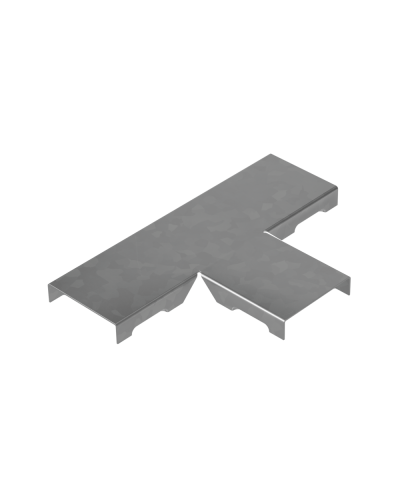 Крышка Т-отвода прямого 50 мм ПЛЮС КМ-профиль (KPTDplus50) в Сергиевом Посаде Аксессуары для лотков Pintop.ru