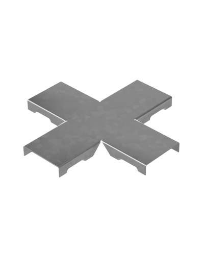 Крышка Х-разветвителя прямого 50 мм ПЛЮС HD КМ-профиль (KPXDplus50 HD) в Сергиевом Посаде Аксессуары для лотков Pintop.ru