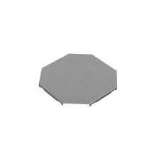 Крышка Х-разветвителя 100 мм "ПЛЮС" КМ-Профиль (KXDplus100)