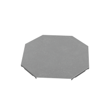 Крышка Х-разветвителя 200 мм "ПЛЮС" INOX304 КМ-Профиль (KXDplus200 INOX304)