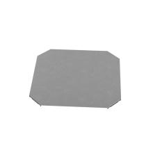 Крышка Х-разветвителя 500 мм "ПЛЮС" INOX304 КМ-Профиль (KXDplus500 INOX304)