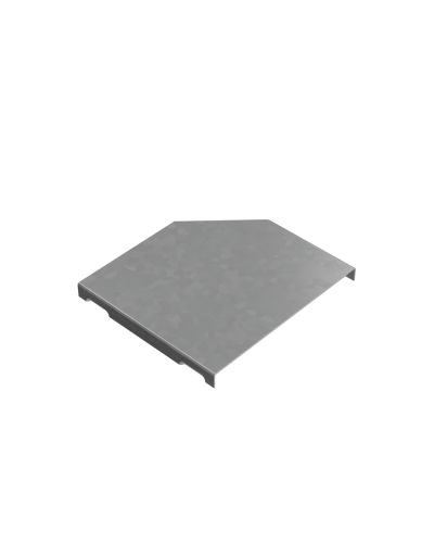 Крышка переходника левого 100-150 мм ПЛЮС INOX304 КМ-Профиль (KPDplus100-150-L INOX304) в Сергиевом Посаде Аксессуары для лотков Pintop.ru