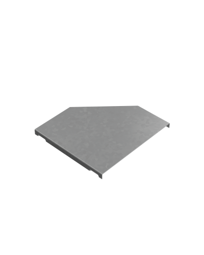 Крышка переходника левого 100-200 мм ПЛЮС INOX304 КМ-Профиль (KPDplus100-200-L INOX304) в Сергиевом Посаде Аксессуары для лотков Pintop.ru